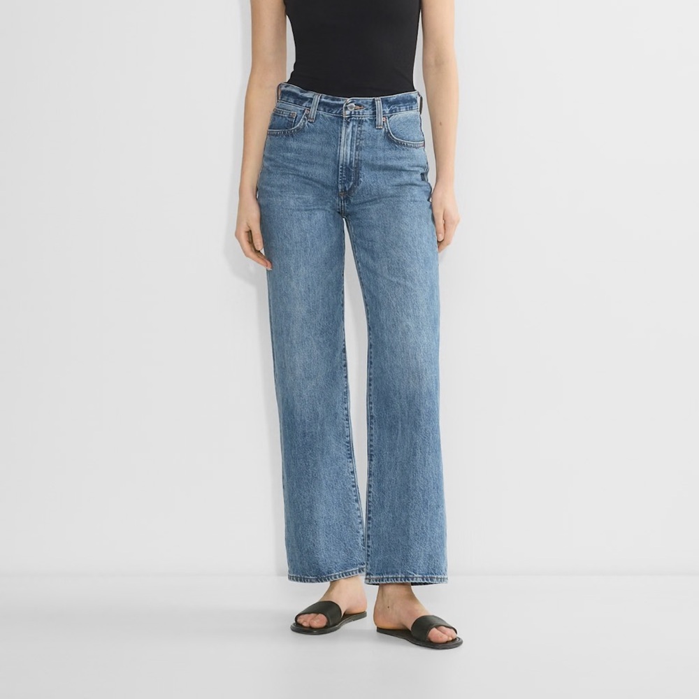 Denim Forum - the Farrah Wide Leg Jean (altered)